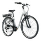 VELO ELECTRIQUE/VAE CITY 28 LEADER FOX PARK MIXTE BLANC BRILLANT 7V MOTEUR ROUE AR BAFANG 36V 45Nm BATTERIE 15Ah (16,5'' - H43cm - TAILLE S - POUR ADULTE DE 158cm à 168cm) 8592826041159