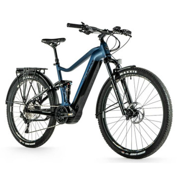 VELO ELECTRIQUE/VAE VTC 29 LEADER FOX AXEN 2023 TOUT SUSPENDU HOMME BLEU MAT 10V MOTEUR CENTRAL PANASONIC GX ULTIMATE 36V 90Nm BATTERIE 20Ah (CADRE 17,5" - H45cm - M - ADULTE DE 168cm à 178cm)