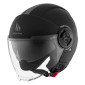 CASQUE JET MT VIALE SV S DOUBLE ECRANS UNI NOIR MAT S (ECE 22.06)