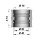 MANCHON DE CARBURATEUR MALOSSI MIKUNI-PHM 40, 42 DIAM 45 mm L 35 mm (130929B) 3700948285992