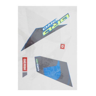 AUTOCOLLANT/STICKER/KIT DECORS ORIGINE DERBI 50 SENDA SM PRO DRD BLEU 2005>2011 -861614-