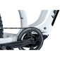 VELO ELECTRIQUE/VAE VTT FAT BIKE 26 LEADER FOX BRAGA BLANC 9V MOTEUR CENTRAL BAFANG M510 36V 95Nm BATTERIE 23,2Ah (20'' - H47cm - TAILLE L - POUR ADULTE DE 178cm à 185cm) 8592826042989
