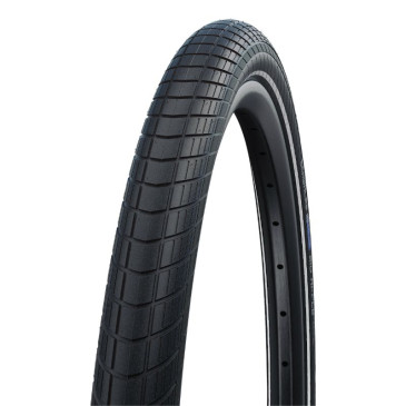 PNEU VTT URBAIN 16 X 2.00 SCHWALBE BIG APPLE NOIR TR (50-305) RENFORT RACEGUARD FLANC REFLEX COMPATIBLE VAE 4026495709804