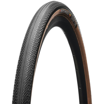 PNEU GRAVEL 700 X 40 HUTCHINSON OVERIDE HARDSKIN NOIR/MARRON TUBELESS READY RENFORCE TS (40-622)