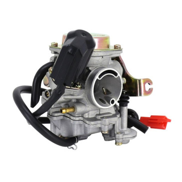 CARBURATEUR SCOOT ADAPTABLE SCOOT 50 CHINOIS 4T GY6,139QMB/KYMCO 50 AGILITY 4T/PEUGEOT 50 V-CLIC 4T/SYM 50 ORBIT 4T/BAOTIAN 50 BT49QT 4T (DIAM 19mm) -P2R QUALITE PREMIUM-