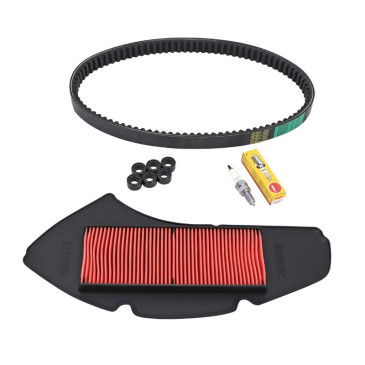 KIT ENTRETIEN MAXISCOOTER ADAPTABLE YAMAHA 125 N-MAX 2015>2021 (PACK 4 PIECES) -SELECTION P2R-