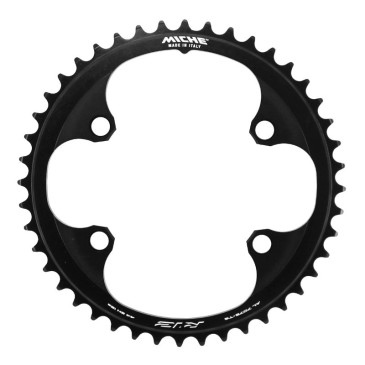 PLATEAU ROUTE 4BRA D.110 POUR SHIMANO 105 R7100 / ULTEGRA R8100 MICHE 44DTS INTERIEUR NOIR 12V. 8054521672804