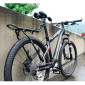 PORTE BAGAGE VELO ARRIERE IBERA ALU NOIR 26" à 29" COMPATIBLE SYSTEME PAKRAK FIXATION SUR HAUBANS ET TIGE DE SELLE - POIDS MAX 7kgs- 4714102192728