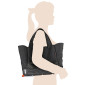 PANIER/SAC AVEC POIGNEES IBERA SHOPPING FIXATION ARRIERE SYSTEME PAKRAK ET GIANT CENTO NOIR (36x16x30cm)