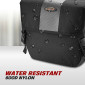 SACOCHE LATERALE ARRIERE IBERA ADJUSTABLE NOIR 24L FIXATION SYSTEME MIK (33x13x28.5cm) - LARGEUR REGLABLE PAR VELCRO ET CLIPS POUR TOUT PORTE BAGAGE 4714102190281