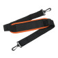 SACOCHE DE CINTRE/GUIDON VELO IBERA BAG NOIR LISERET ORANGE FIXATION CLIP (32x22x23Cm - 7L) - AVEC PORTE CARTE 4714102193510