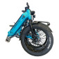 VELO ELECTRIQUE/VAE PLIANT FAT BIKE 20 LEADER FOX CODY MIXTE VERT KAKI MAT 7V MOTEUR ROUE AR BAFANG 36V 80Nm BATTERIE 16Ah 8592826036537