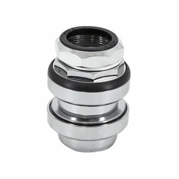 JEU DIRECTION FILETE 1" ARGENT (PIVOT FOURCHE 22,2 INTERIEUR/25,4 EXTERIEUR) P2R ACIER CAGE A BILLES 3700948268988