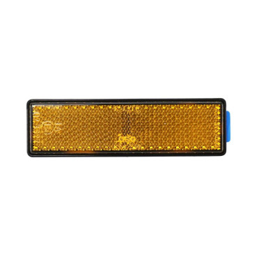 REFLECTEUR / CATADIOPTRE MOTO/SCOOT/CYCLO RECTANGULAIRE ORANGE ADHESIF 95x25 mm (VENDU A L'UNITE) 2464730500001