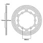 BRAKE DISC FOR YAMAHA 500 TMAX 2008>2011 Front (EXT 267mm - INT 132mm - 6 Holes ) -P2R- 3700948210147