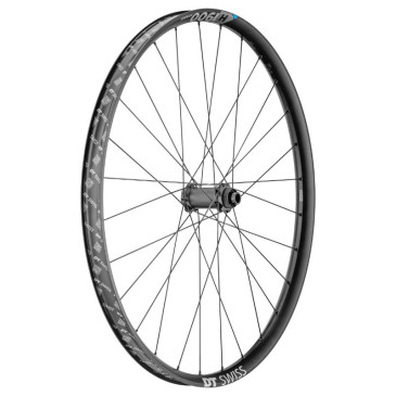 ROUE VTT 29" DT SWISS H1900 BOOST TUBELESS READY VAE DISQUE CENTERLOCK AVANT NOIR AXE TRAVERSANT 15/110 - JANTE 30C - RESISTE POIDS 150Kgs - COMPATIBLE ENDURO