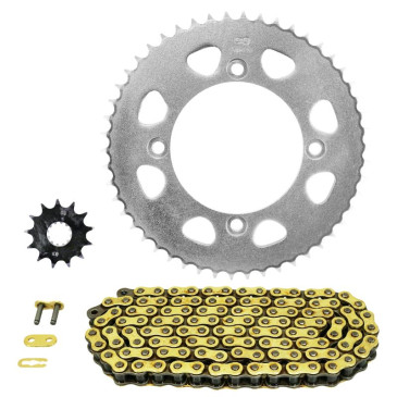 KIT CHAINE ADAPTABLE BETA 50 RR MOTARD 2005> 428 13x50 (DIMENSIONS 100/120/8.5/16) -AFAM- 3700948284353