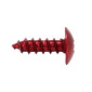 VIS PARKER TETE RONDE 5,0 x 12 mm ALU ROUGE (SACHET DE 10 PIECES) -SELECTION P2R- 7421083652031