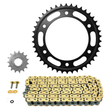 KIT CHAINE ADAPTABLE HONDA 1000 CBR R 2008>2016, CBR RR FIREBLADE 2009>2016 530 15x42 (DIAM COURONNE 134/160/10.25) (KIT NON STANDARD) -AFAM- 3700948275474