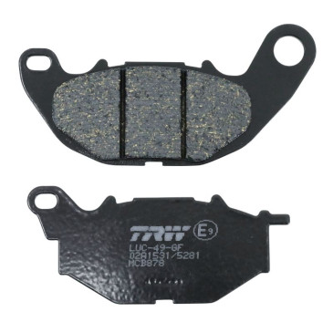 PLAQUETTE DE FREIN TRW POUR YAMAHA 125 XMAX 2017> AV, MT-03 2016>2020 AV (ORGANIQUE) (MCB878) 3322938282301