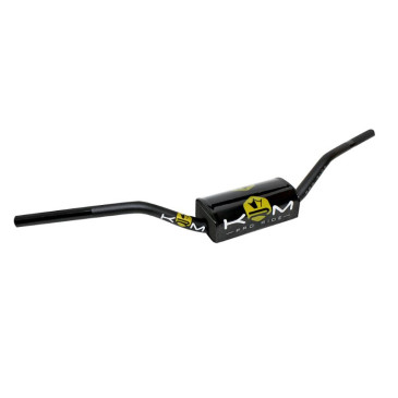 GUIDON 50 A BOITE KRM PRO RIDE OVERSIZE DIAM 28,6mm ALU NOIR/OR AVEC MOUSSE 3760382281097