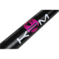 GUIDON 50 A BOITE KRM PRO RIDE OVERSIZE DIAM 28,6mm ALU NOIR/ROSE AVEC MOUSSE 3760382281080