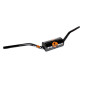 GUIDON 50 A BOITE KRM PRO RIDE OVERSIZE DIAM 28,6mm ALU NOIR/ORANGE AVEC MOUSSE 3760382281059