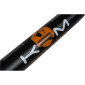 GUIDON 50 A BOITE KRM PRO RIDE OVERSIZE DIAM 28,6mm ALU NOIR/ORANGE AVEC MOUSSE 3760382281059