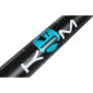 GUIDON 50 A BOITE KRM PRO RIDE OVERSIZE DIAM 28,6mm ALU NOIR/BLEU TURQUOISE AVEC MOUSSE 3760382283572