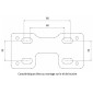 PONTET/SURPONTET RIGIDIFICATEUR 50 A BOITE KRM PRO RIDE POUR GUIDON DIAM 28,6 mm ALU CNC NOIR/ROSE (AVEC SUPPORT DE COMPTEUR) (PAIRE) 3760382281158