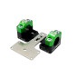 PONTET/SURPONTET RIGIDIFICATEUR 50 A BOITE KRM PRO RIDE POUR GUIDON DIAM 28,6 mm ALU CNC NOIR/VERT (AVEC SUPPORT DE COMPTEUR) (PAIRE) 3760382281141