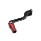SELECTEUR DE VITESSE KRM PRO RIDE POUR DERBI 50 SENDA, GPR/GILERA 50 SMT, RCR ALU CNC NOIR/ROUGE (PLIABLE) 3760382281509