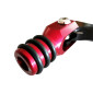 SELECTEUR DE VITESSE KRM PRO RIDE POUR DERBI 50 SENDA, GPR/GILERA 50 SMT, RCR ALU CNC NOIR/ROUGE (PLIABLE) 3760382281509