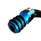 SELECTEUR DE VITESSE KRM PRO RIDE POUR DERBI 50 SENDA, GPR/GILERA 50 SMT, RCR ALU CNC NOIR/BLEU (PLIABLE) 3760382281486