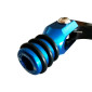 SELECTEUR DE VITESSE KRM PRO RIDE MINARELLI 50 AM6/BETA 50 RR/RIEJU 50 MRT/SHERCO 50 SM-R, SE-R ALU CNC NOIR/BLEU (PLIABLE) 3760382281400