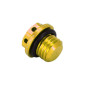 BOUCHON D'HUILE 50 A BOITE KRM PRO RIDE POUR MINARELLI 50 AM6/BETA 50 RR/RIEJU 50 MRT/SHERCO 50 SM-R, SE-R ALU CNC OR 3760382282278