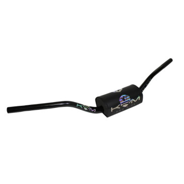 GUIDON 50 A BOITE KRM PRO RIDE OVERSIZE DIAM 28,6mm ALU NOIR/HOLOGRAPHIQUE AVEC MOUSSE 3760382283589