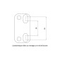 PONTET/SURPONTET 50 A BOITE KRM PRO RIDE POUR GUIDON DIAM 28,6 mm ALU CNC NOIR/BLEU 3760382281561