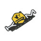 AUTOCOLLANT/STICKER KRM PRO RIDE 80x40 mm JAUNE (VENDU A L'UNITE) 3760382282971