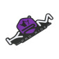 AUTOCOLLANT/STICKER KRM PRO RIDE 80x40 mm VIOLET (VENDU A L'UNITE) 3760382282940