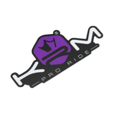 AUTOCOLLANT/STICKER KRM PRO RIDE 80x40 mm VIOLET (VENDU A L'UNITE)