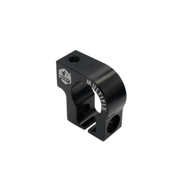 COLLIER FIXATION POT D'ECHAPPEMENT KRM PRO RIDE MULTIFIX ALU CNC NOIR 3760382281998