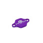 OBTURATEUR POMPE A HUILE 50 A BOITE KRM PRO RIDE POUR MINARELLI 50 AM6/DERBI 50 SENDA, GPR ALU CNC VIOLET (MODELE REVERSIBLE)