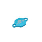 OBTURATEUR POMPE A HUILE 50 A BOITE KRM PRO RIDE POUR MINARELLI 50 AM6/DERBI 50 SENDA, GPR ALU CNC BLEU TURQUOISE (MODELE REVERSIBLE) 3760382283244