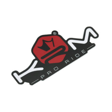 AUTOCOLLANT/STICKER KRM PRO RIDE 80x40 mm ROUGE (VENDU A L'UNITE) 3760382283008