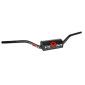 GUIDON 50 A BOITE KRM PRO RIDE OVERSIZE DIAM 28,6mm ALU NOIR/ROUGE AVEC MOUSSE