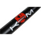 GUIDON 50 A BOITE KRM PRO RIDE OVERSIZE DIAM 28,6mm ALU NOIR/ROUGE AVEC MOUSSE