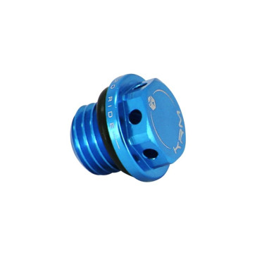 BOUCHON D'HUILE 50 A BOITE KRM PRO RIDE POUR MINARELLI 50 AM6/BETA 50 RR/RIEJU 50 MRT/SHERCO 50 SM-R, SE-R ALU CNC BLEU 3760382282285