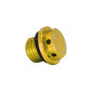 BOUCHON D'HUILE 50 A BOITE KRM PRO RIDE POUR MINARELLI 50 AM6/BETA 50 RR/RIEJU 50 MRT/SHERCO 50 SM-R, SE-R ALU CNC OR 3760382282278