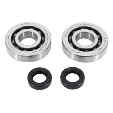 ROULEMENT D'EMBIELLAGE + JOINT CYCLO P2R ADAPTABLE PEUGEOT 50 FOX (KIT SC04A47CS NTN POLYAMIDE) 3700948145722